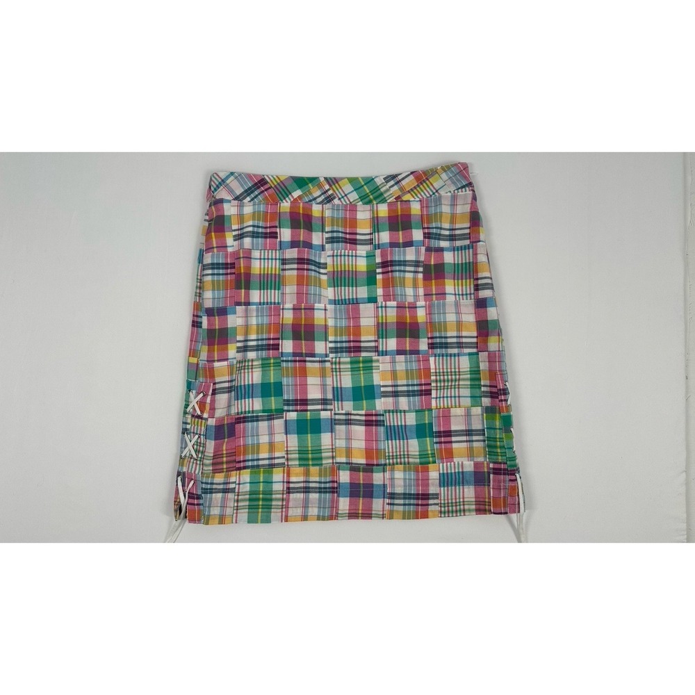 Talbots Madras Mini Skirt Sz: 6 Preppy Classic